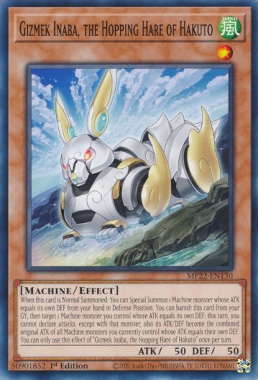 Gizmek Inaba, the Hopping Hare of Hakuto (MP22-EN130) - 1st Edition