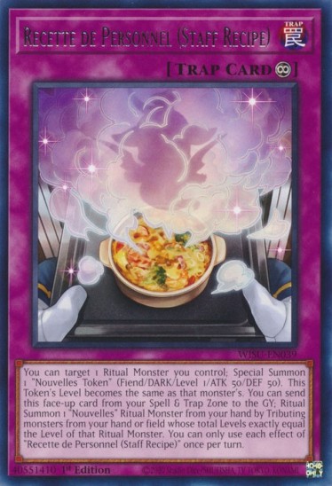 Recette de Personnel (Staff Recipe) (WISU-EN039) - 1st Edition