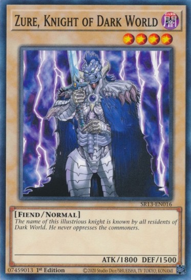 Zure, Knight of Dark World (SR13-EN016) - 1st Edition