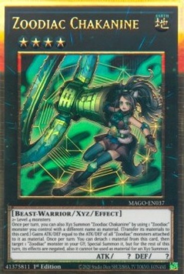 Zoodiac Chakanine (MAGO-EN037) - 1st Edition