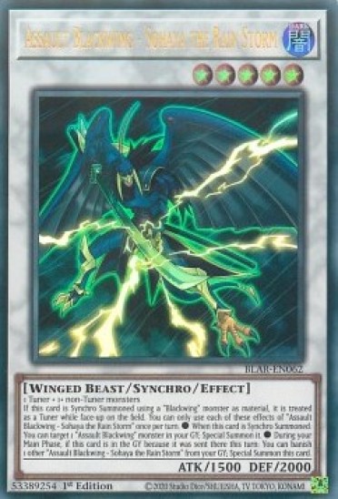 Assault Blackwing - Sohaya the Rain Storm (BLAR-EN062) - 1st Edition