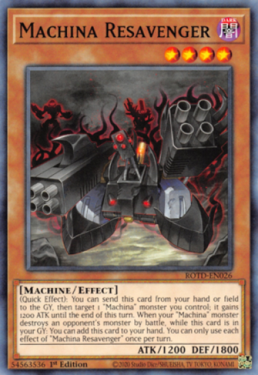 Machina Resavenger (ROTD-EN026) - 1st Edition