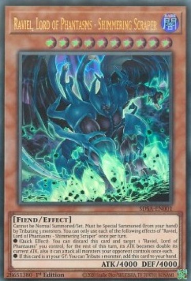 Raviel, Lord of Phantasms - Shimmering Scraper (SDSA) - 1st Edition