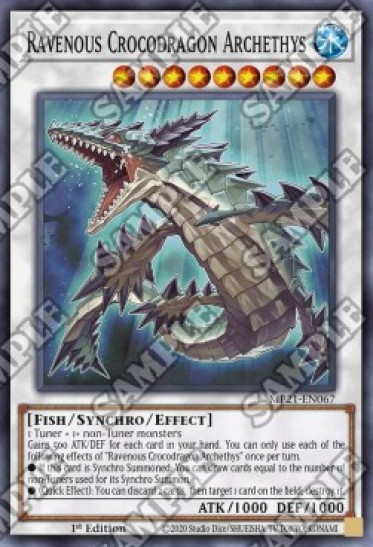 Ravenous Crocodragon Archethys (MP21-EN067) - 1st Edition