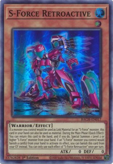 S-Force Retroactive (BACH-EN017) - 1st Edition