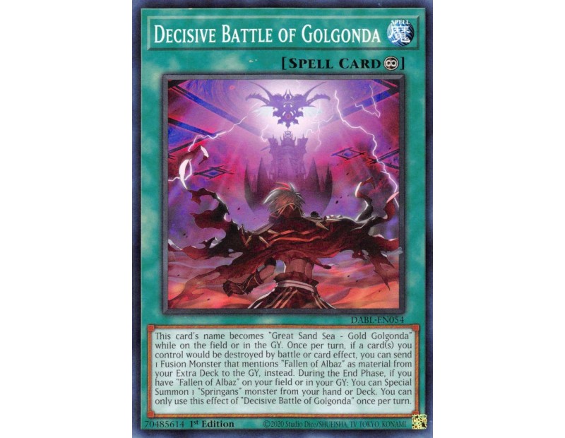 Decisive Battle of Golgonda (DABL-EN054) - 1st Edition