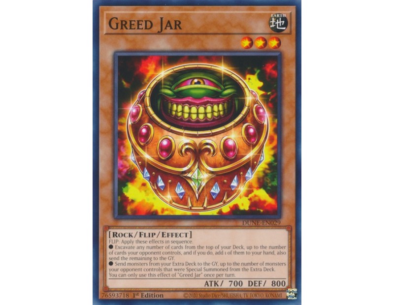 Greed Jar (DUNE-EN029) - 1st Edition