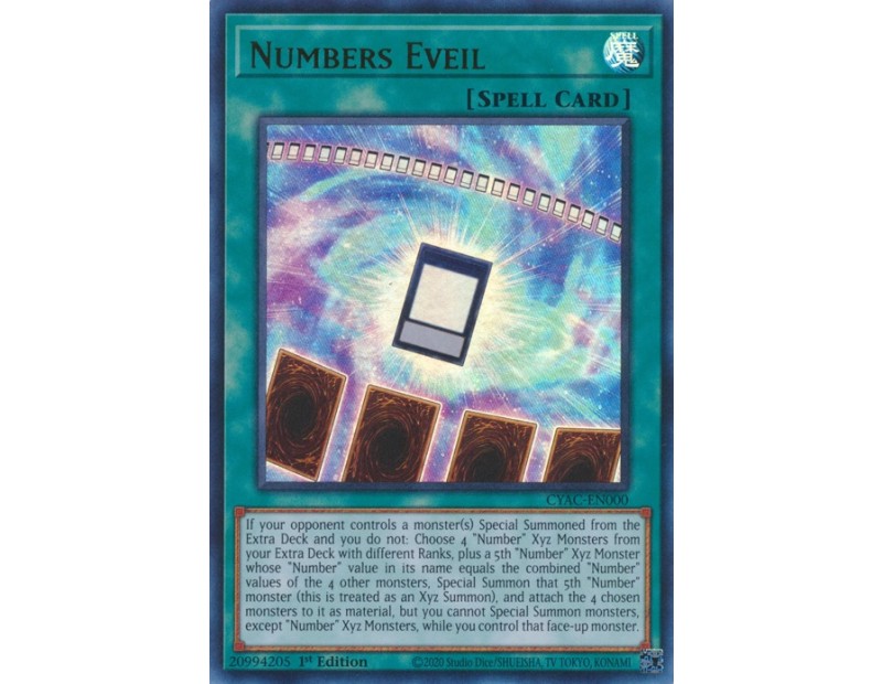 Numbers Eveil (CYAC-EN000) - 1st Edition