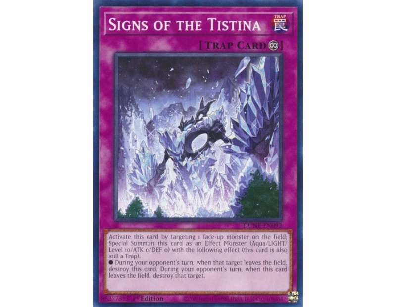 Signs of the Tistina (DUNE-EN092) - 1st Edition