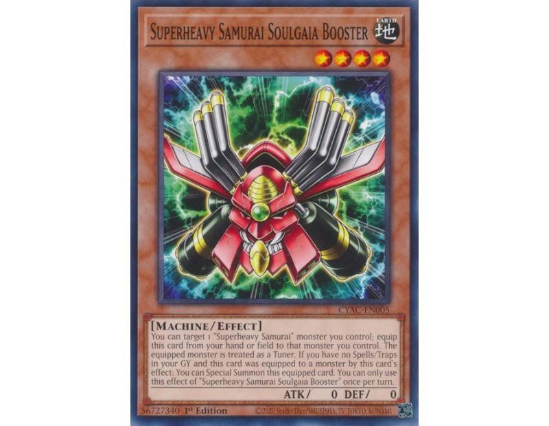 Superheavy Samurai Soulgaia Booster (CYAC-EN005) - 1st Edition