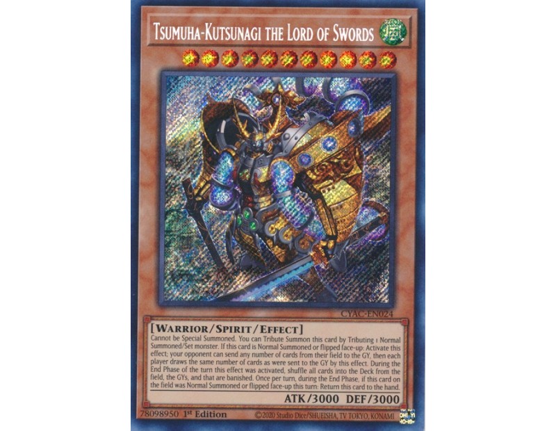 Tsumuha-Kutsunagi the Lord of Swords (CYAC-EN024) - 1st Edition