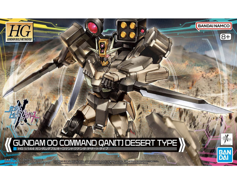 Model Kit Gundam 00 Command Qan[T] Desert Type (1/144 HG Gundam)