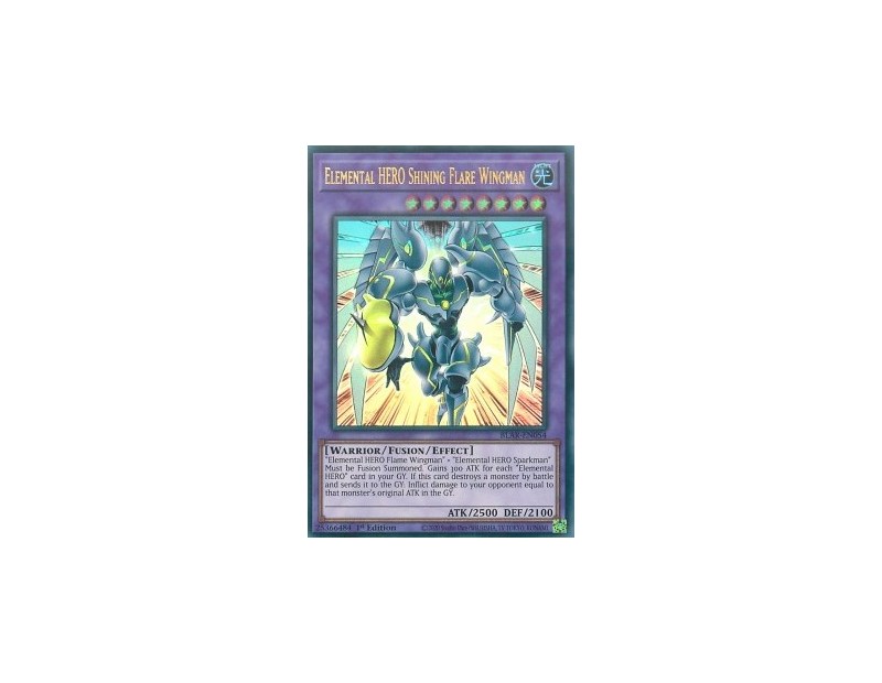 Elemental HERO Shining Flare Wingman (BLAR-EN054) - 1st Edition