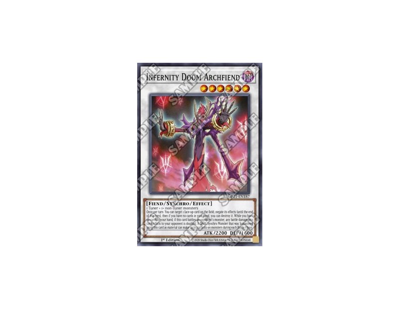 Infernity Doom Archfiend (MP21-EN187) - 1st Edition