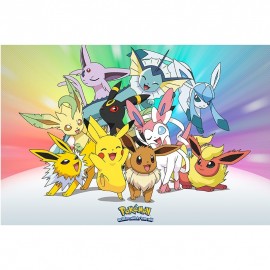 Αφίσα Eevee Evolutions & Pikachu (91x61)